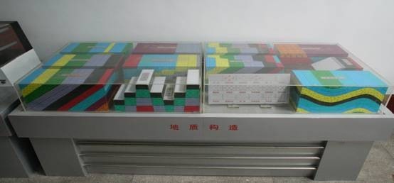 各種地質(zhì)構(gòu)造立體模型及巖石標本、巖層產(chǎn)狀模型